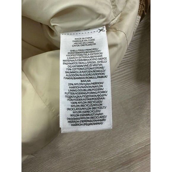 Polo Ralph Lauren Women M Aztec Coat Southwestern Puffer Navajo Tan $498 - Picture 6 of 8